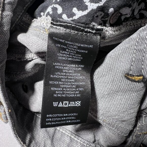 We The Free Lucky You Mid Rise Barrel Jeans Womens 26 Gray High Rise Pants - Picture 9 of 16